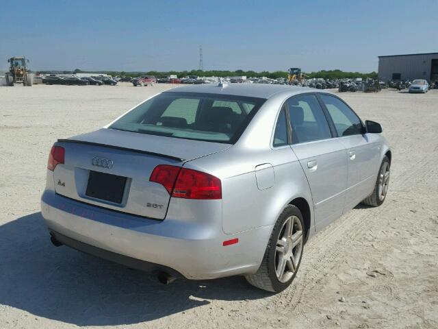 WAUAF78E57A268202 - 2007 AUDI A4 2 SILVER photo 4