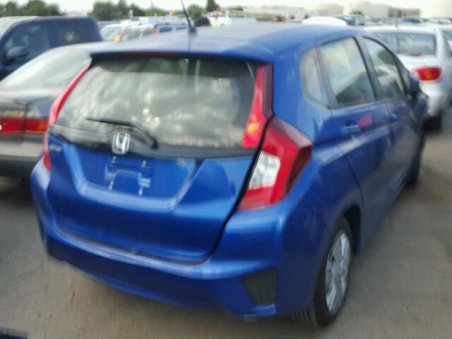 JHMGK5H5XHS017067 - 2017 HONDA FIT LX أزرق صورة 4