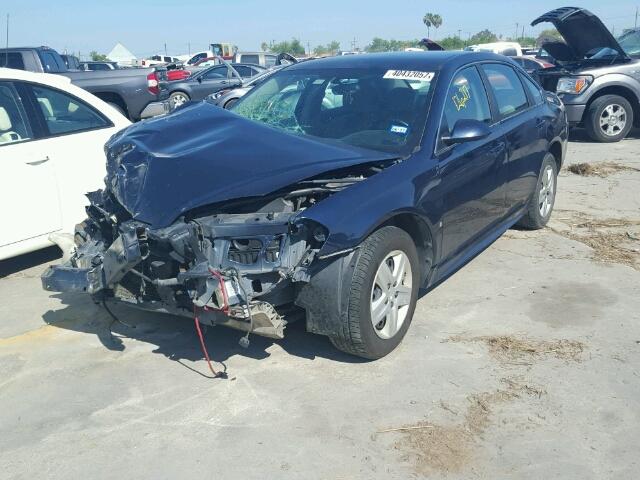 2G1WA5EK5A1104657 - 2010 CHEVROLET IMPALA LS BLUE photo 2