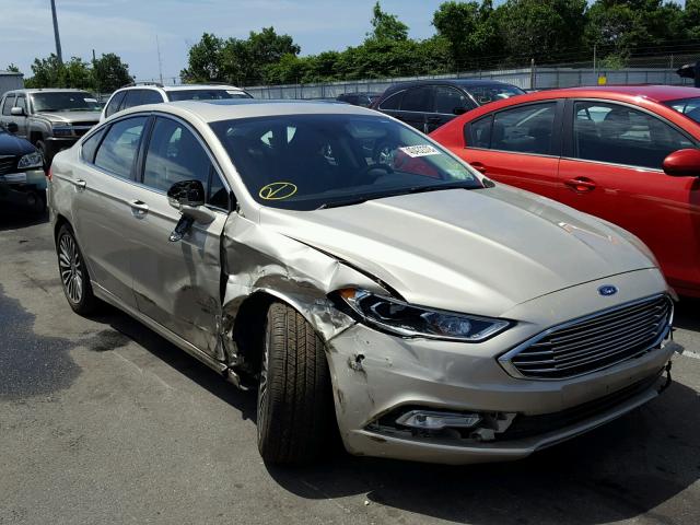 3FA6P0SU6HR327638 - 2017 FORD FUSION TIT GOLD photo 1