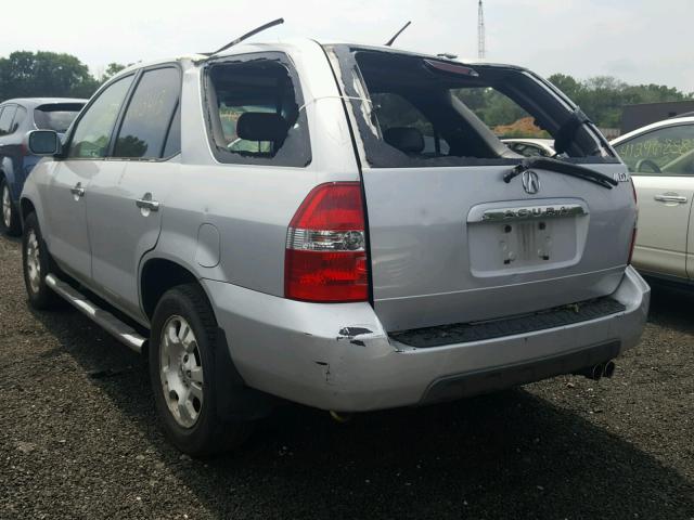 2HNYD18201H517955 - 2001 ACURA MDX SILVER photo 3