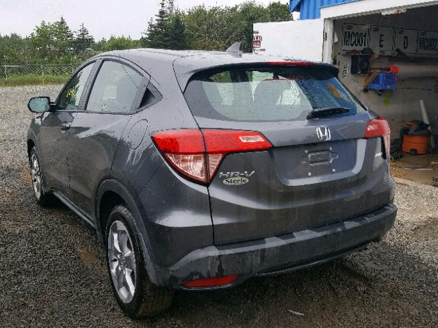 3CZRU6H32JM106200 - 2018 HONDA HR-V LX GRAY photo 3