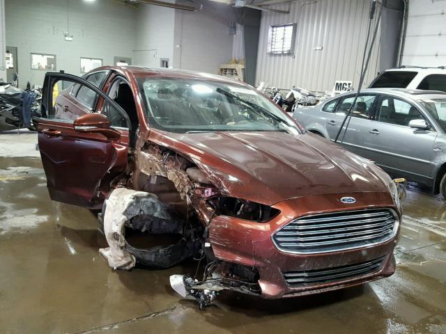 3FA6P0H70FR276233 - 2015 FORD FUSION SE MAROON photo 1