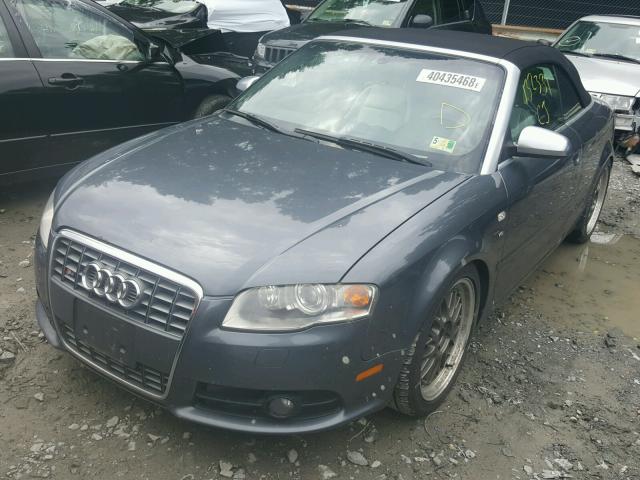 WUARL48H67K901150 - 2007 AUDI S4 QUATTRO GRAY photo 2