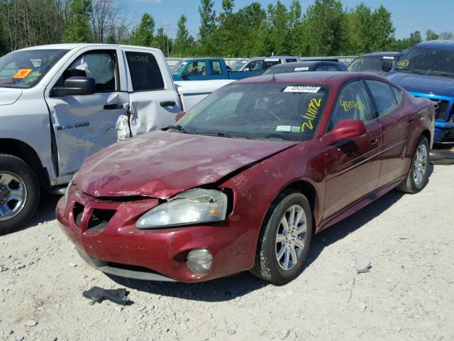 2G2WR524741131423 - 2004 PONTIAC GRAND PRIX RED photo 2