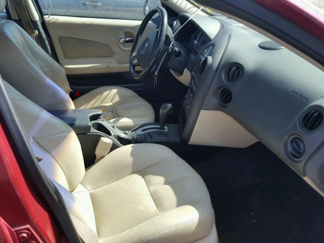 2G2WR524741131423 - 2004 PONTIAC GRAND PRIX RED photo 5