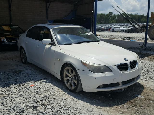 WBANB33505CN63853 - 2005 BMW 545 I WHITE photo 1