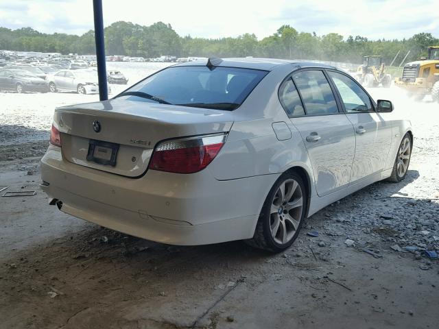 WBANB33505CN63853 - 2005 BMW 545 I WHITE photo 4