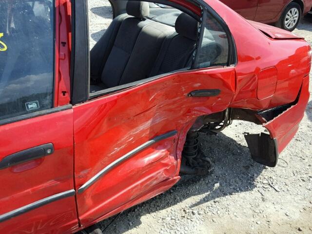 1HGES16325L024816 - 2005 HONDA CIVIC DX V RED photo 9