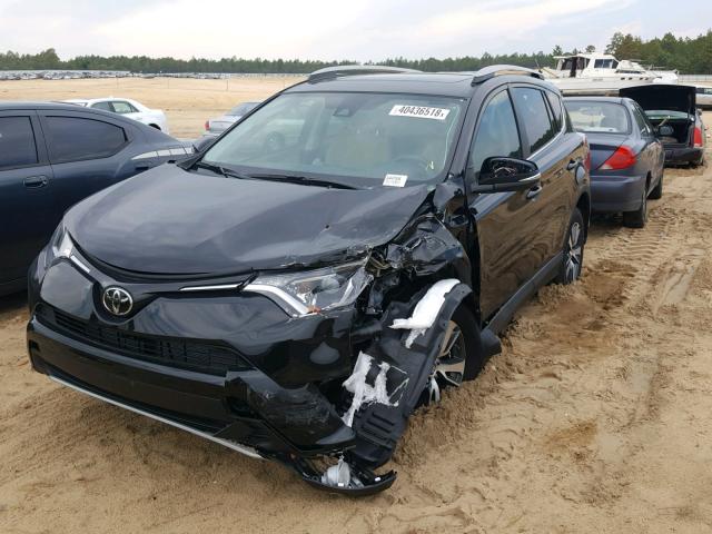 2T3WFREV1JW447936 - 2018 TOYOTA RAV4 ADVEN BLACK photo 2