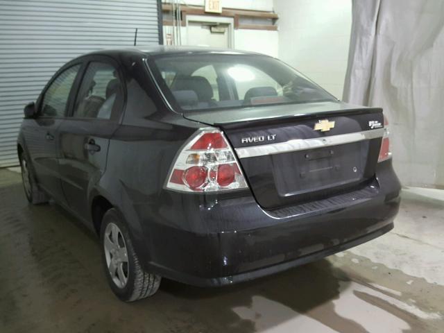KL1TD5DE4AB135533 - 2010 CHEVROLET AVEO LS BLACK photo 3