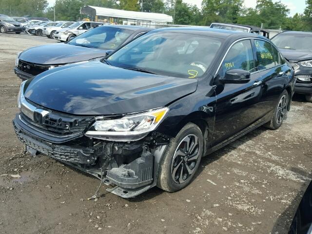 1HGCR3F83HA002334 - 2017 HONDA ACCORD BLACK photo 2