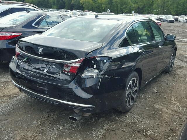 1HGCR3F83HA002334 - 2017 HONDA ACCORD BLACK photo 4