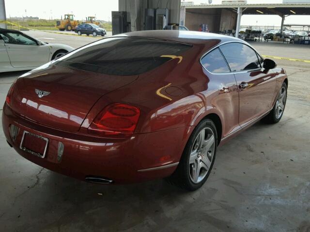 SCBCR63W95C024201 - 2005 BENTLEY CONTINENTA MAROON photo 4