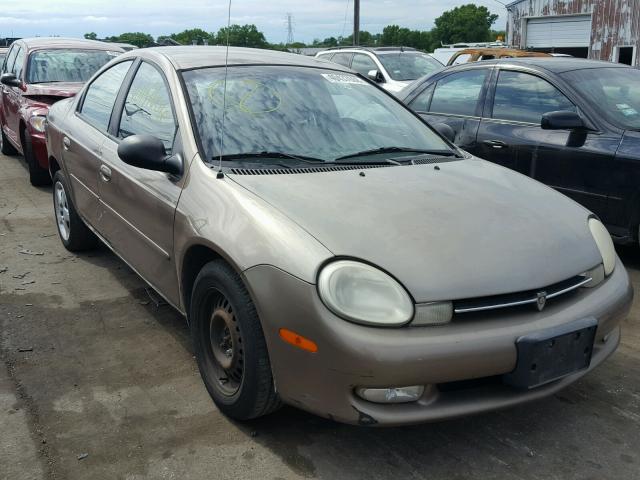 1P3ES46C7YD501173 - 2000 PLYMOUTH NEON BASE 棕色 照片 1