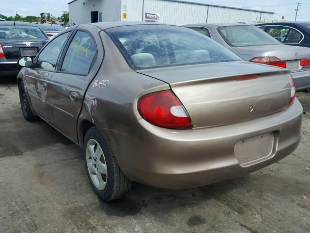 1P3ES46C7YD501173 - 2000 PLYMOUTH NEON BASE 棕色 照片 3