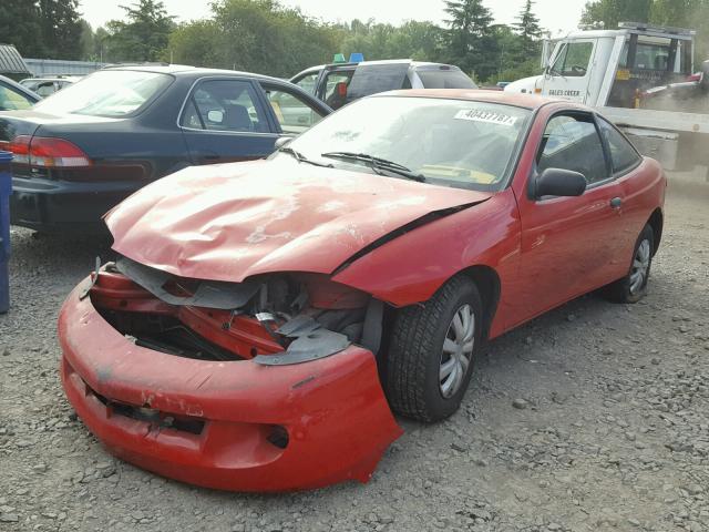 1G1JC12F237164017 - 2003 CHEVROLET CAVALIER RED photo 2