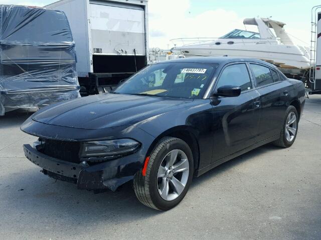 2C3CDXHG9HH549543 - 2017 DODGE CHARGER SX BLACK photo 2