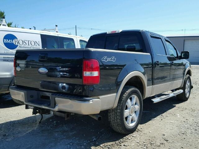 1FTPW14578KB38319 - 2008 FORD F150 SUPER BLACK photo 4