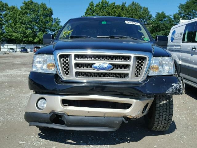 1FTPW14578KB38319 - 2008 FORD F150 SUPER BLACK photo 9