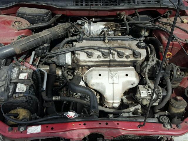 1HGCG3246WA007954 - 1998 HONDA ACCORD LX RED photo 7