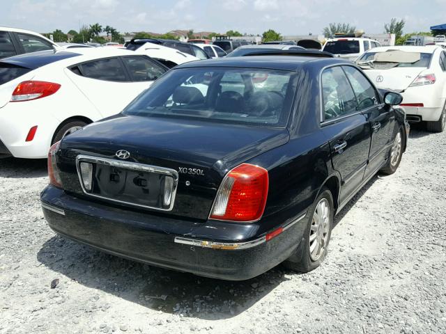 KMHFU45E55A412910 - 2005 HYUNDAI XG 350 BLACK photo 4