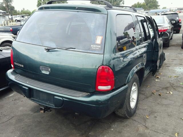 1B4HR28Y0XF647923 - 1999 DODGE DURANGO GREEN photo 4