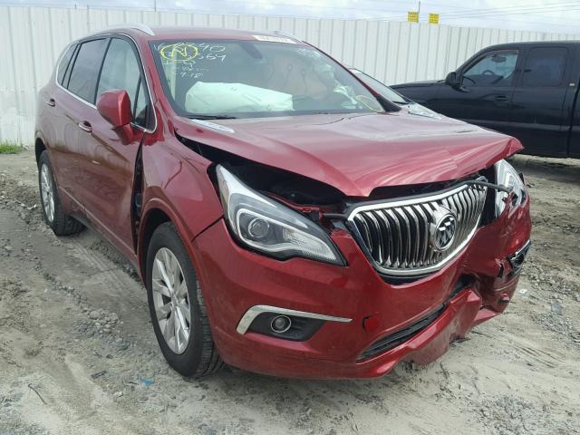 LRBFXBSA4HD008340 - 2017 BUICK ENVISION E BURGUNDY photo 1