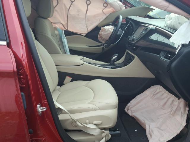 LRBFXBSA4HD008340 - 2017 BUICK ENVISION E BURGUNDY photo 5