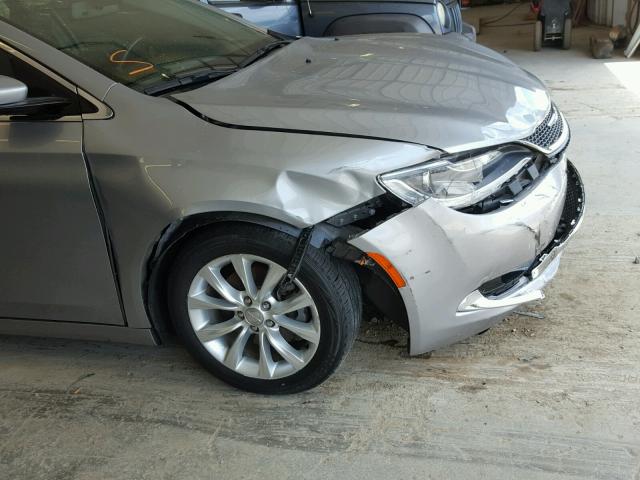 1C3CCCCB6FN500943 - 2015 CHRYSLER 200 C SILVER photo 9