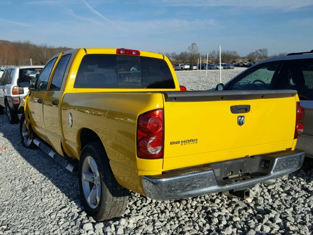 1D7HA18217S272167 - 2007 DODGE RAM 1500 S YELLOW photo 1