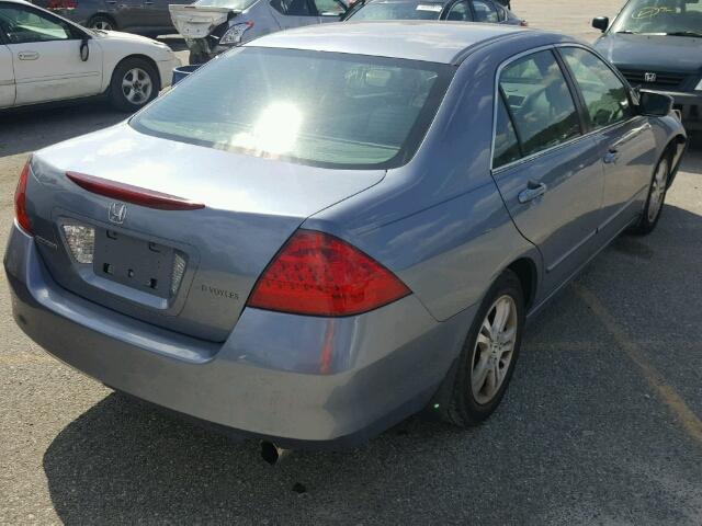 1HGCM56357A058580 - 2007 HONDA ACCORD BLUE photo 4