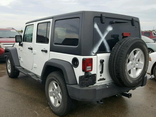 1C4BJWDG1GL260349 - 2016 JEEP WRANGLER U WHITE photo 3