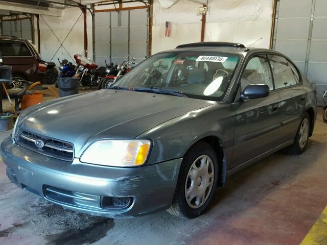 4S3BE635727208407 - 2002 SUBARU LEGACY L GREEN photo 2