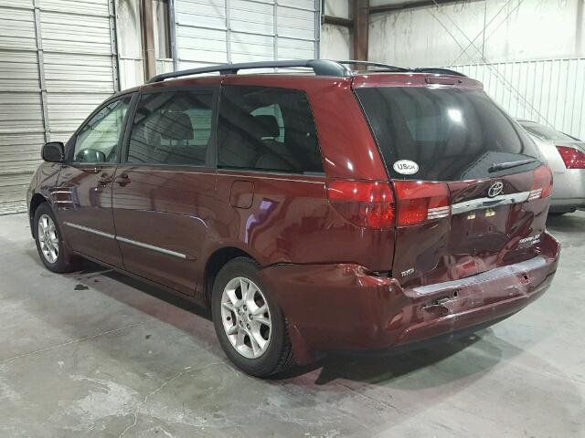 5TDZA22C45S226814 - 2005 TOYOTA SIENNA RED photo 3