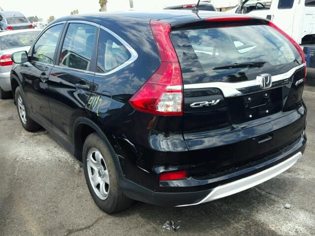 2HKRM4H38GH622439 - 2016 HONDA CR-V LX BLACK photo 3