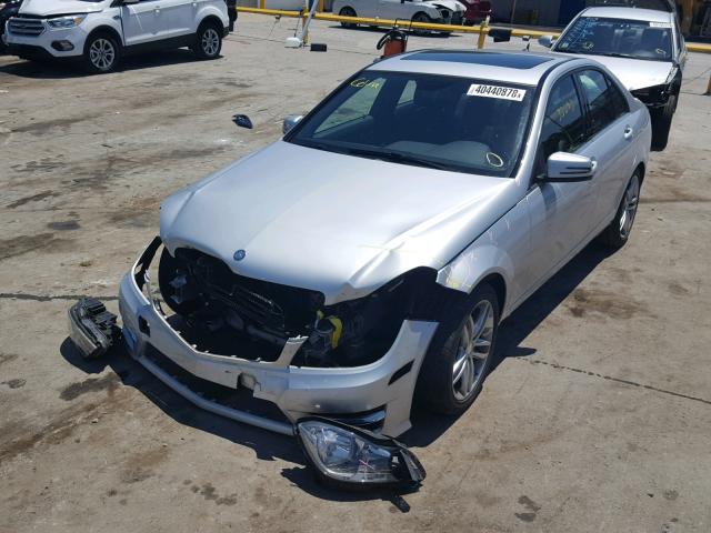 WDDGF4HB4EA960729 - 2014 MERCEDES-BENZ C 250 SILVER photo 2