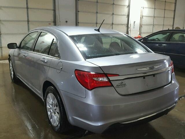 1C3CCBAB6EN237252 - 2014 CHRYSLER 200 LX SILVER photo 3