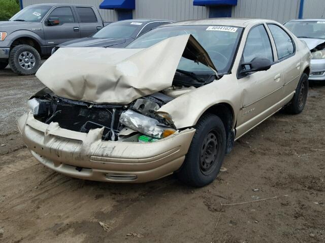 1B3EJ46C9YN208793 - 2000 DODGE STRATUS SE GOLD photo 2