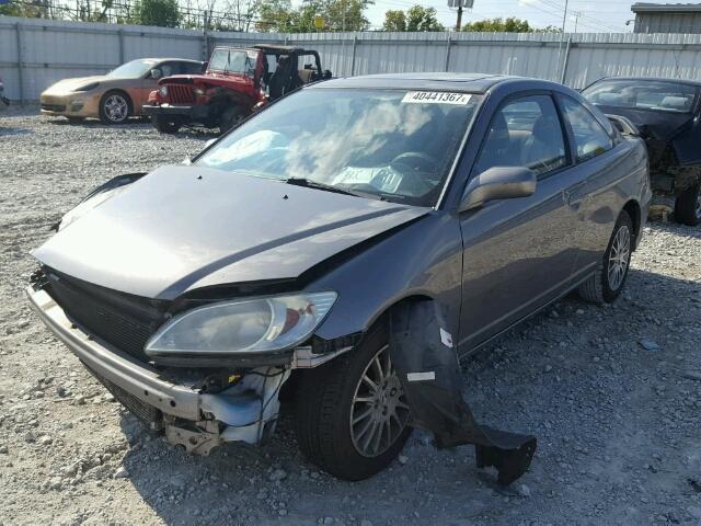 1HGEM22985L032218 - 2005 HONDA CIVIC EX GRAY photo 2