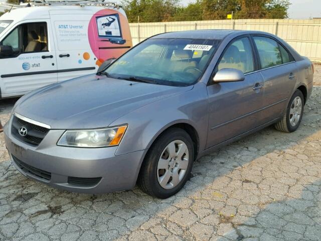 5NPET46F38H395967 - 2008 HYUNDAI SONATA GLS SILVER photo 2