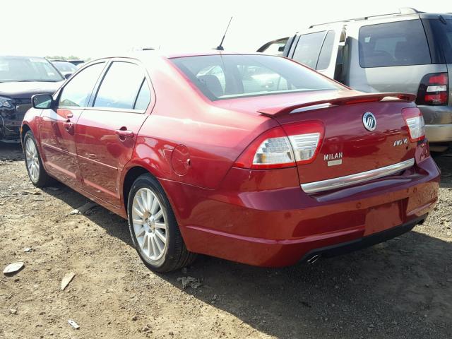 3MEHM021X9R631900 - 2009 MERCURY MILAN PREM RED photo 3