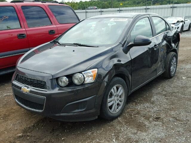 1G1JC5SH8E4242393 - 2014 CHEVROLET SONIC BLACK photo 2