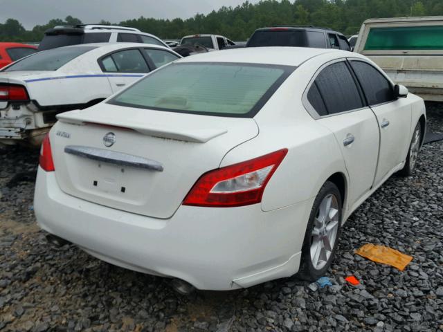 1N4AA51E19C822221 - 2009 NISSAN MAXIMA WHITE photo 4