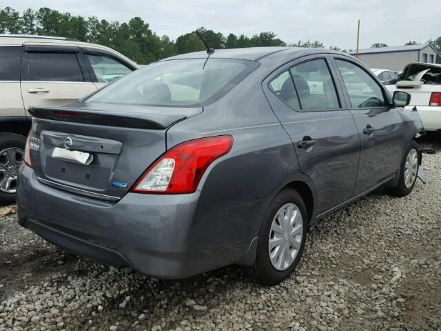 3N1CN7AP0GL863495 - 2016 NISSAN VERSA S GRAY photo 4