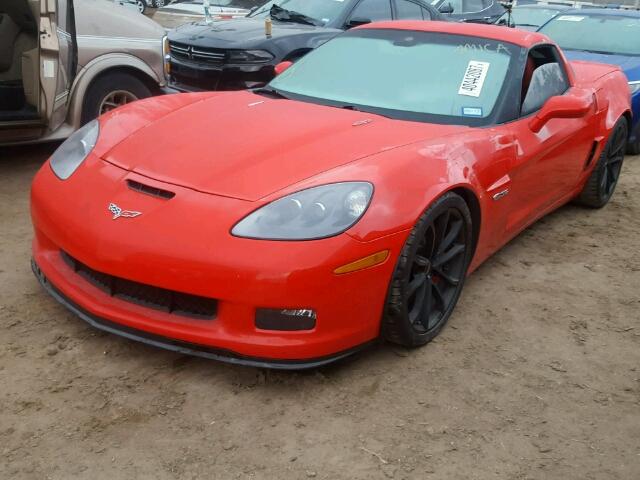 1G1YK2DE7C5107268 - 2012 CHEVROLET CORVETTE Z RED photo 2