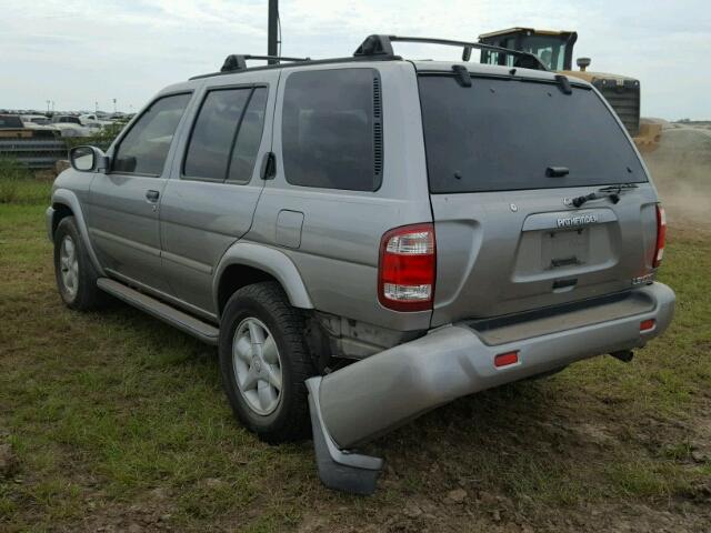 JN8DR07XX1W500602 - 2001 NISSAN PATHFINDER SILVER photo 3