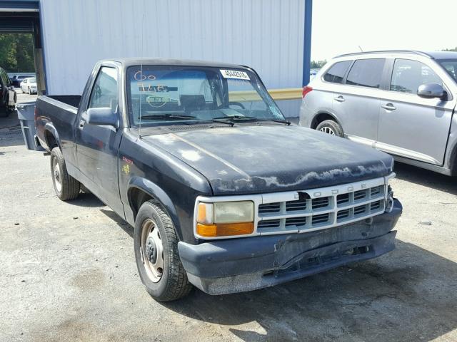 1B7FL26P5TS551762 - 1996 DODGE DAKOTA BLACK photo 1