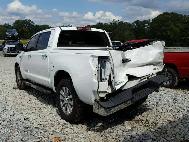 5TFHW5F18DX303362 - 2013 TOYOTA TUNDRA CRE WHITE photo 3