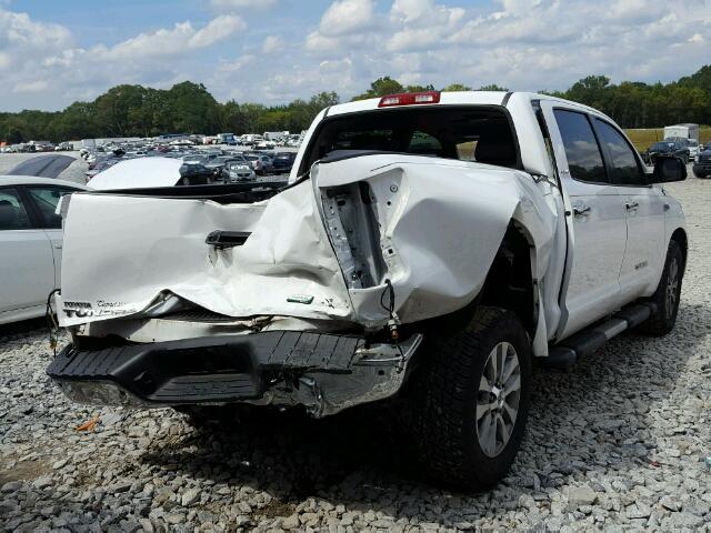 5TFHW5F18DX303362 - 2013 TOYOTA TUNDRA CRE WHITE photo 4